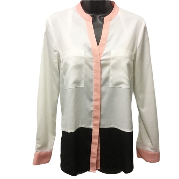 IVANKA Trump Color Block Blouse Size Small - Picture 1 of 6